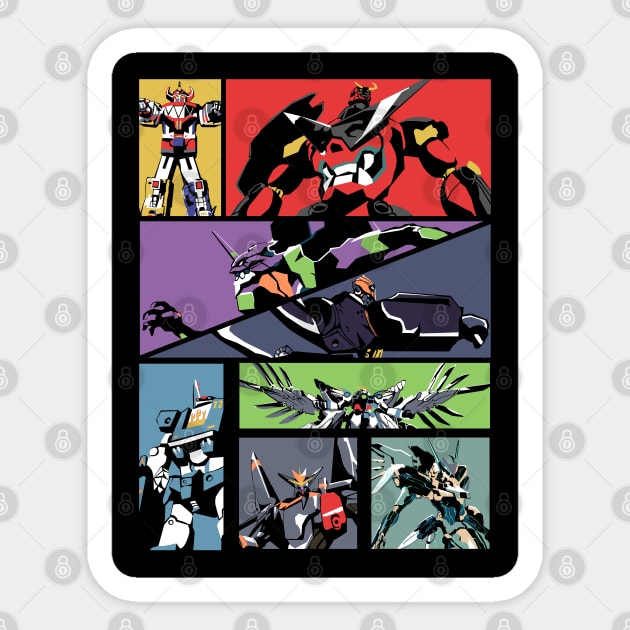 Super Robots Sticker by SpaceSharq